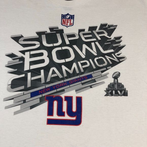 New York Giants Shirt NFL Football Champions Team Apparel‎ Men XL White Sports - Picture 3 of 7